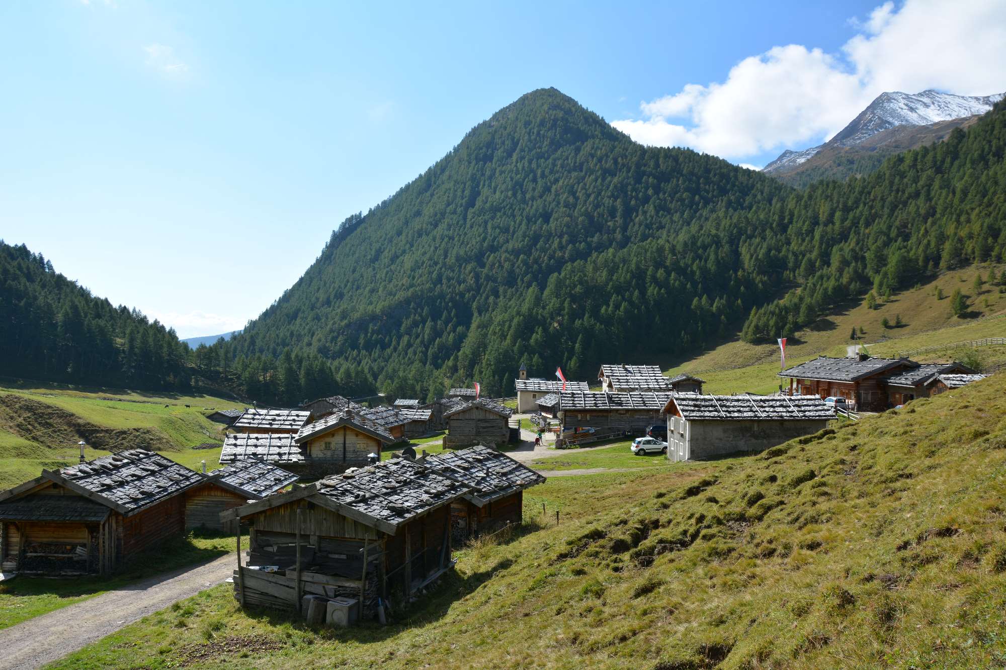 Das Almdorf in Südtirol