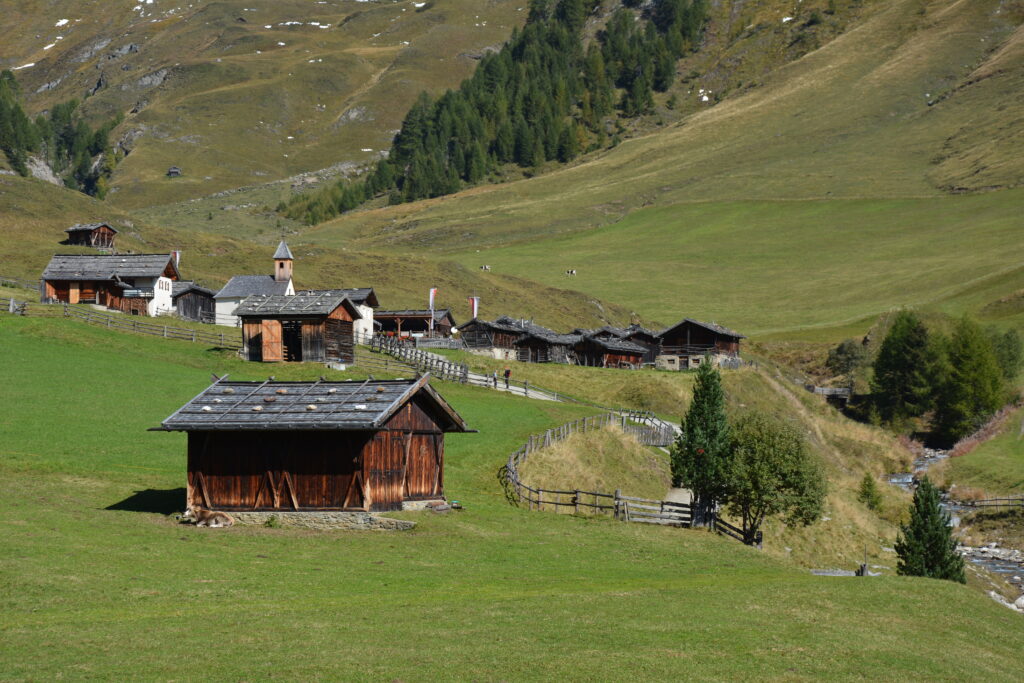 Die Fane Alm ist das Ziel der Milchweg Wanderung